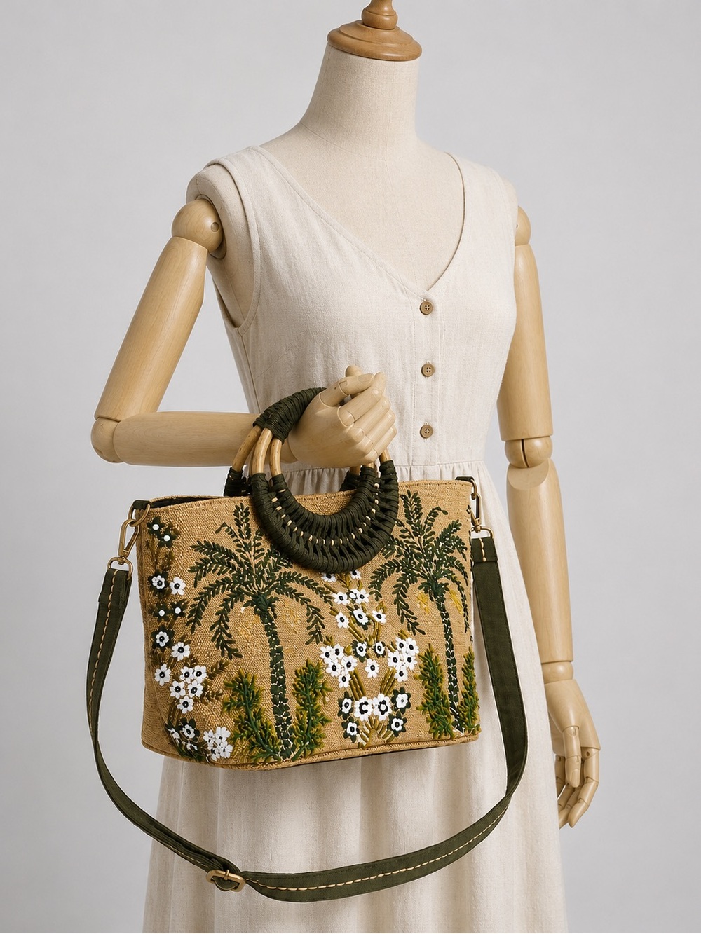 Desert Oasis Palm Tree Tote Bag